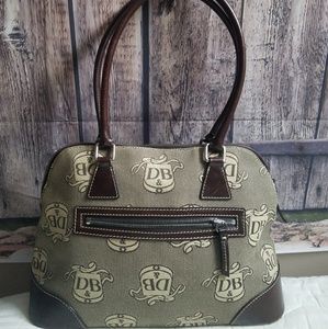 Dooney and bourke donegal crest satchel, brown